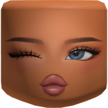 Preppy Girl Cold Blush Cute Face Makeup Mask Blue