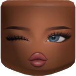 Preppy Girl Cold Blush Cute Face Makeup Mask Blue