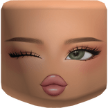 Preppy Girl Cold Blush Cute Face Makeup Mask Green