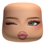 Preppy Girl Cold Blush Cute Face Makeup Mask Green