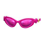 -',ৎ Preppy Heart Gem Glasses in Hot Pink