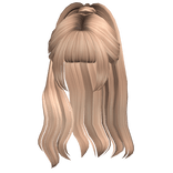 Preppy High Ponytail w/ Bangs (Honey Blonde)