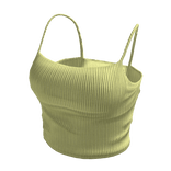 preppy pastel light yellow cute camisole tank top