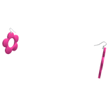 Preppy Pink Flower Earrings