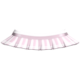 Preppy Pleated Cheer Mini Skirt (Light Pink White)