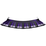 Preppy Pleated Cheer Mini Skirt (Purple & White)