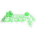 Preppy Tropical Summer Skirt in Green