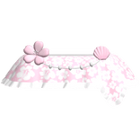 Preppy Tropical Summer Skirt in Light Pink