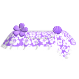 Preppy Tropical Summer Skirt in Purple