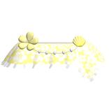 Preppy Tropical Summer Skirt in Yellow