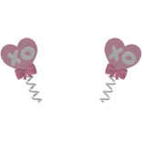 preppy valentines xo heart boppers 