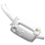 Preppy White Crossbody Fannypack