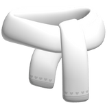 ♡ preppy white scarf