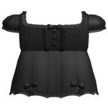 pretty black gothic doll ribbon dress