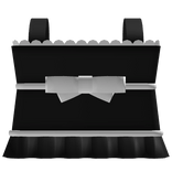 ♡ : pretty black n white little bow dress 