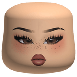 Pretty Girl Makeup Cheeks Head