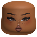 Pretty Glam Rebel Girl Makeup Cheeks Head w/ Nose