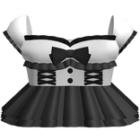 ♡ : pretty gothic doll lace dress black&white 3.0