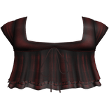 pretty gothic ruffled blouse red