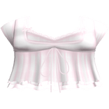pretty gothic ruffled blouse w tank top pink