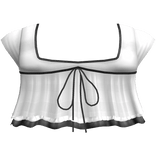 pretty gothic ruffled blouse white 3