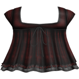 pretty gothic ruffled dress red 2