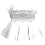 pretty gothic ruffled lace doll dress white