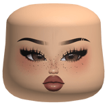 Pretty Latina Glam Makeup Cheeks Head w/ Nose