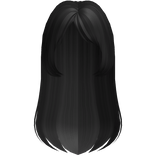 🤍 pretty long anime doll hair black