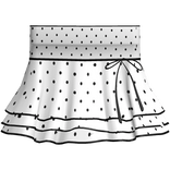 ♡ Pretty Polka Dot Blouse Top in White & Black