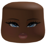 Pretty Soft Makeup Glam Cheeks Face W/ Blue Eyes
