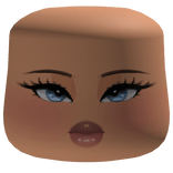 Pretty Soft Makeup Glam Cheeks Face W/ Blue Eyes