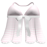 🤍 pretty stripe babydoll dress pink & white