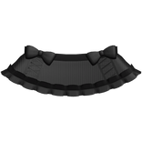 🤍 pretty stripe ruffle skirt black