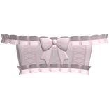 🤍 pretty stripe ruffle top pink