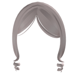 pretty swirly bangs in pastel pink