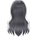 🤍 pretty wavy long wispy hair silver grey