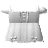 pretty white gothic doll ribbon dress