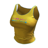 ʚ♡ɞ PRIDE: Tight Graphic Yellow Pan Tank Top