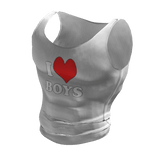 ʚ♡ɞ PRIDE: Tight Muscle Graphic White Tank Top