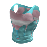 ʚ♡ɞ PRIDE: Tight Muscle Trans Blue Tank Top