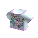 Princess Celestial mlp white pony white shirt top 