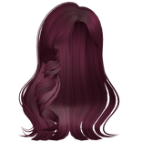 Princess Curly Sidepart (Berry)