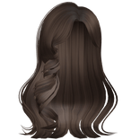 Princess Curly Sidepart (Brown)