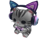 Pro Gamer Kitty(Left Shoulder) 🎮🎧 