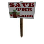 Protest Sign: Save the Zombies