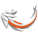Protogen Tail Orange [ Shiny - White ]