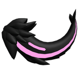 Protogen Tail Pink [ Shiny - Black ]
