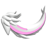 Protogen Tail Pink [ Shiny - White ]