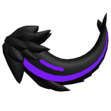 Protogen Tail Purple [ Shiny - Black ]